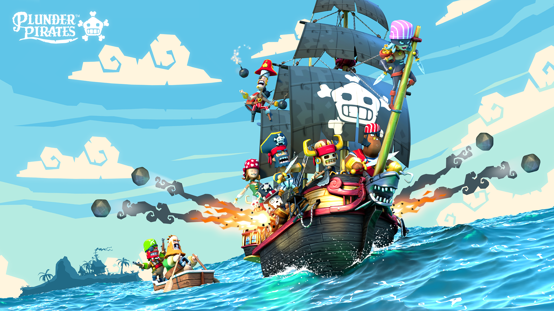 Игра пират против пиратов. Pirates Pirates игра. Пиратский остров. Пираты мультяшные. Остров пиратов игра.