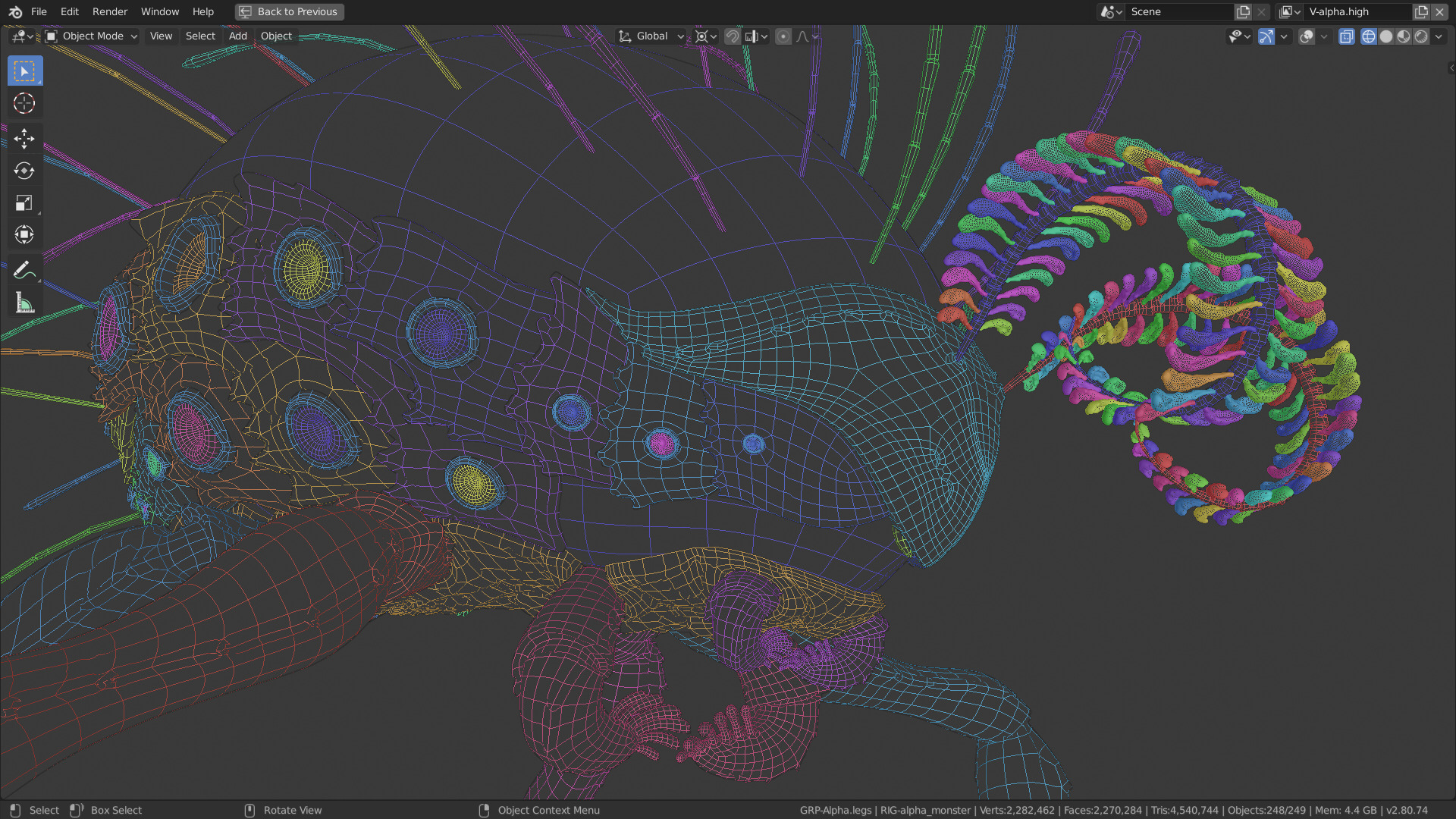 Colored Wireframes