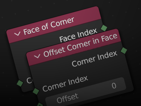 Face of Corner/Offset Corner in Face