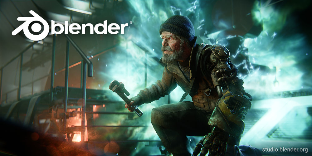 Blender 3.4 Splash by Blender Studio