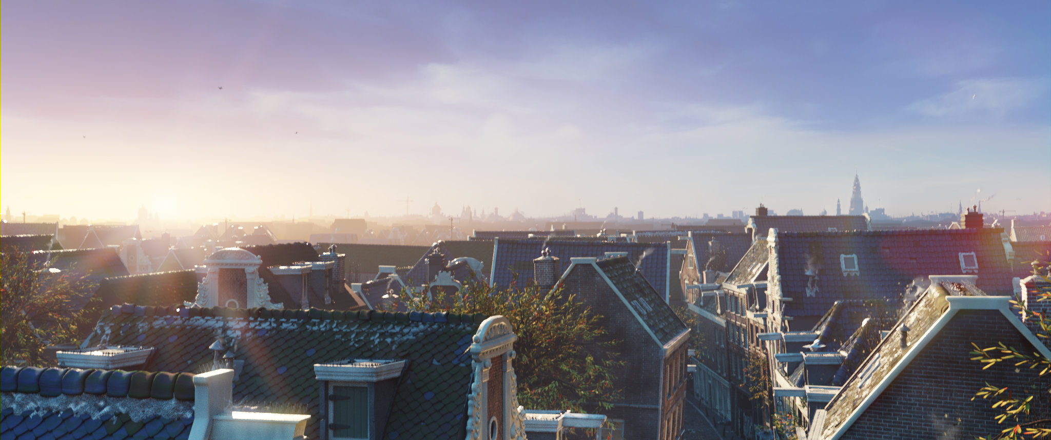 Still from Agent 327: view of Amsterdam.