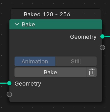 Bake Node - Geometry Nodes